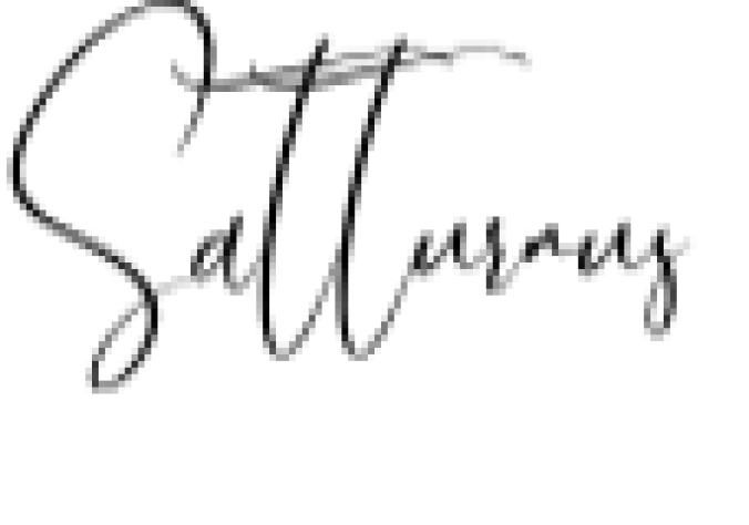 Satturnus Font Preview