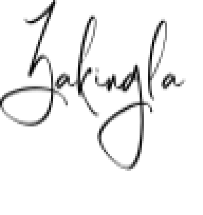 Zakingla Font Preview