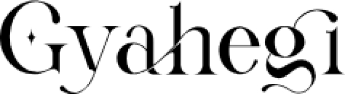 Gyahegi Font Preview