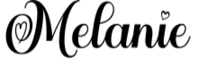 Melanie Font Preview