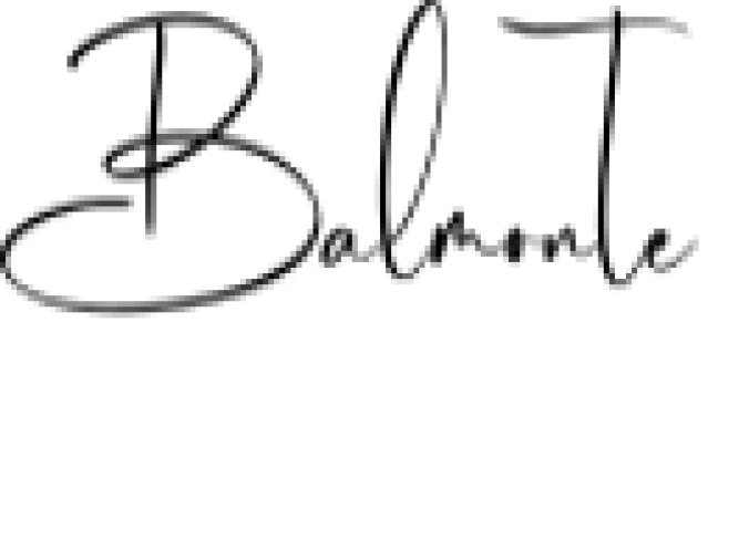 Balmonte Font Preview