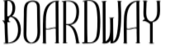 Boardway Font Preview