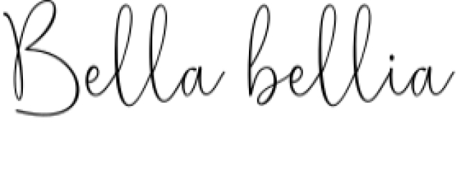 Bella Bellia Font Preview