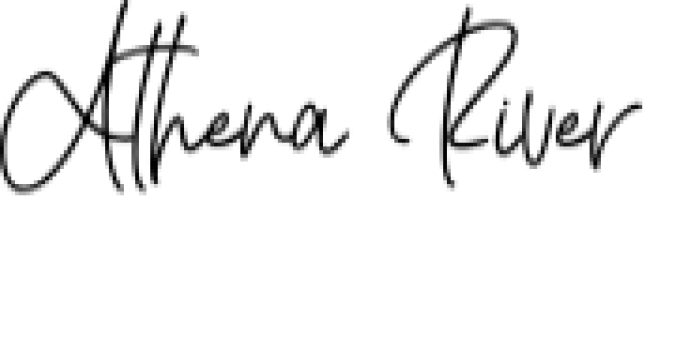 Athena River Font Preview