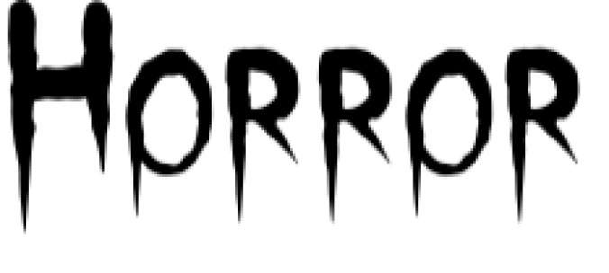 Horror Font Preview