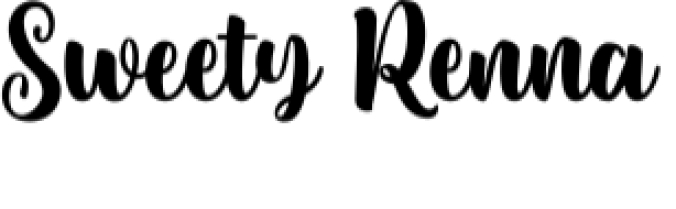 Sweety Renna Font Preview