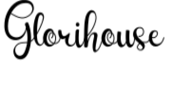 Glorihouse Font Preview