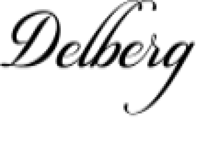 Delberg Font Preview