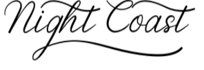 Night Coast Font Preview