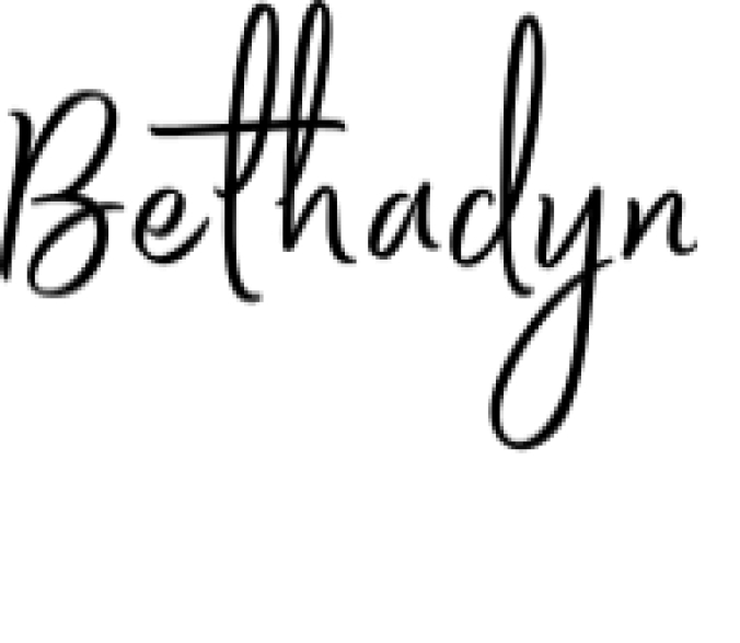 Bethadyn Font Preview