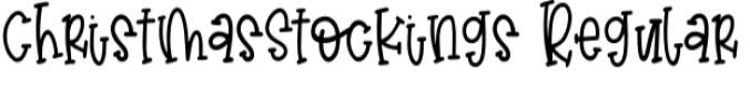 Christmas Stocking Font Preview