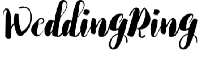 Wedding Ring Font Preview
