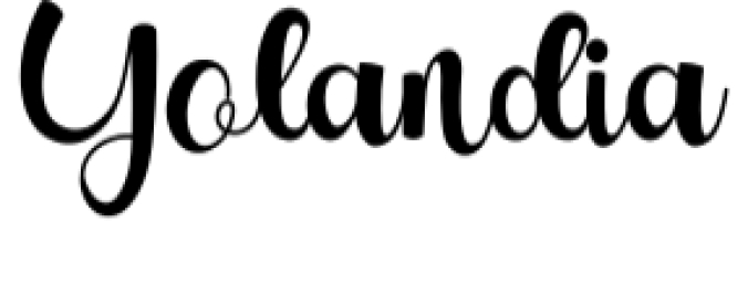 Yolandia Font Preview