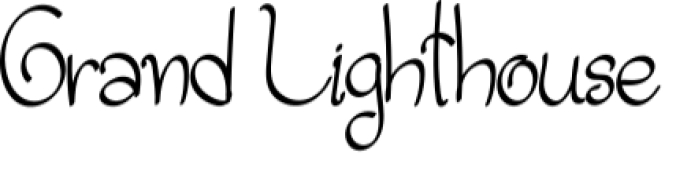 Grand Lighthouse Font Preview