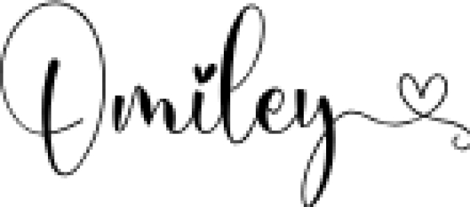 Omiley Font Preview