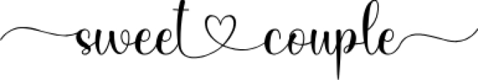 Sweet Couple Font Preview