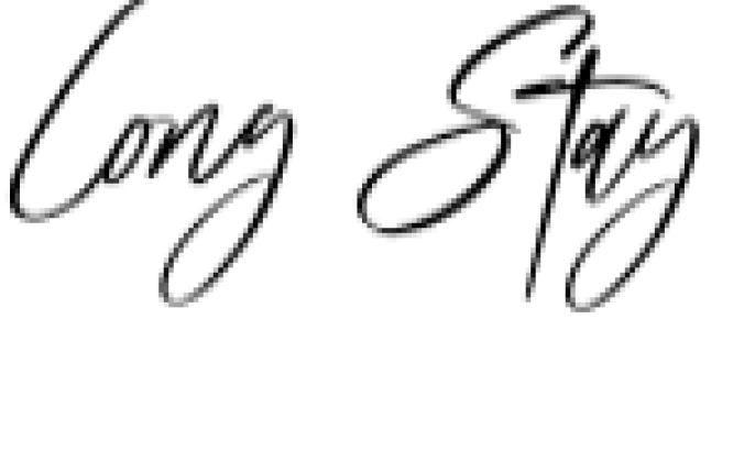 Long Stay Font Preview