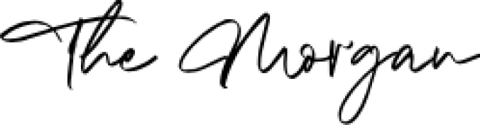 The Morgan - Signature Scrip Font Preview