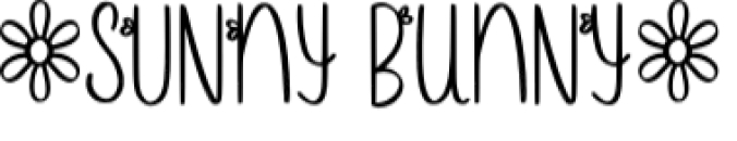 Sunny Bunny Font Preview