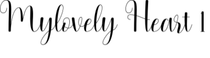 My Lovely Heart Font Preview