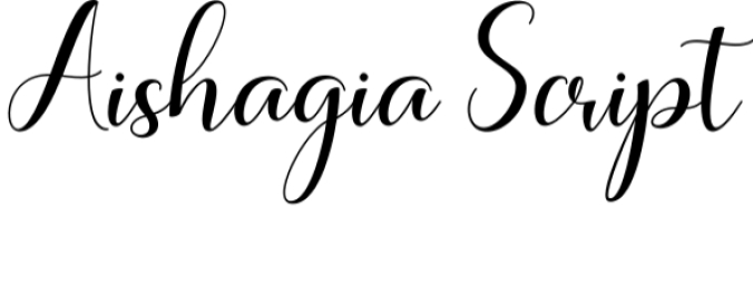 Aishagia Font Preview