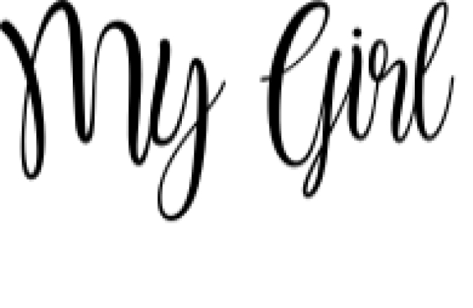 My Girl Font Preview