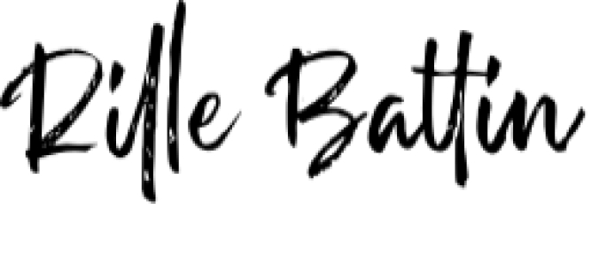 Rille Battin Font Preview