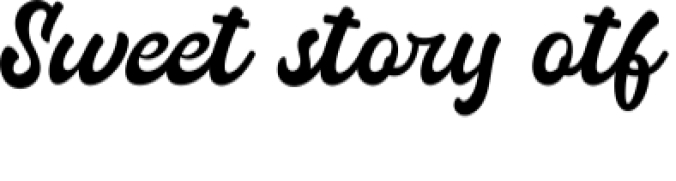 Sweet Story Font Preview