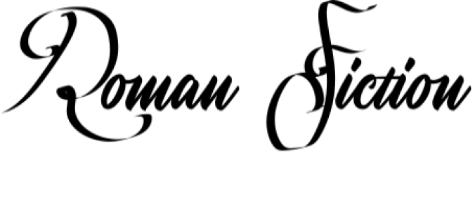 Roman Fiction Font Preview