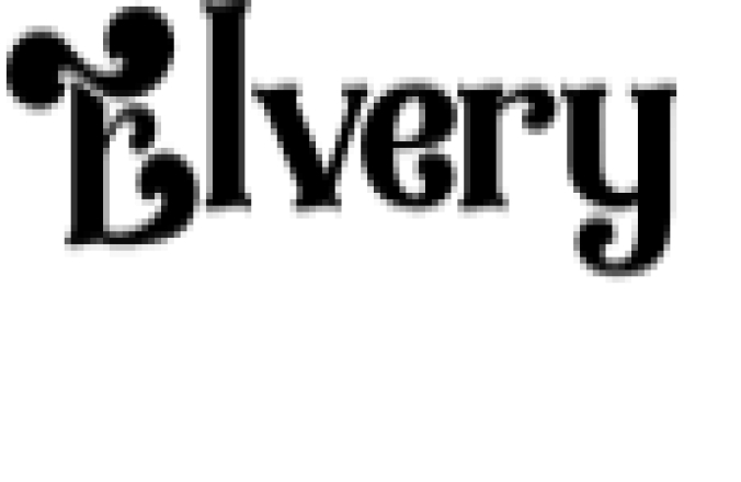 Elavery Font Preview