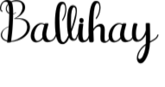 Ballihay Font Preview