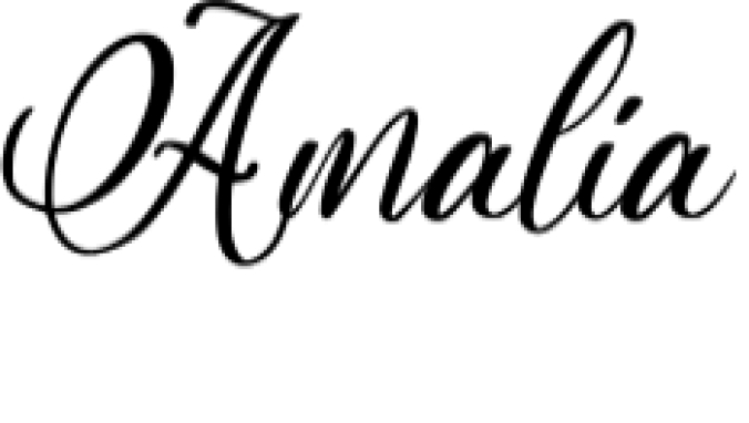 Amalia Font Preview