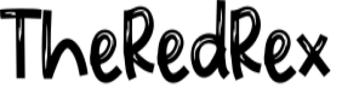 The Red Rex Font Preview