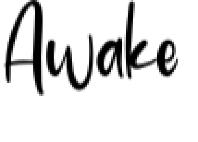 Awake Font Preview