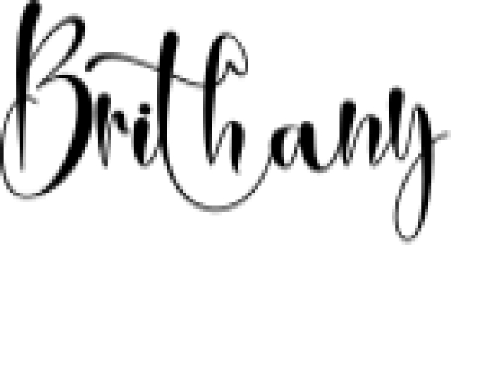 Brithany Font Preview
