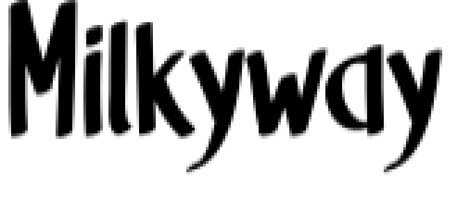 MilkyWay Font Preview