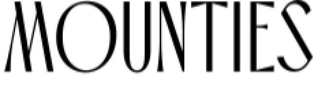Mounties Font Preview
