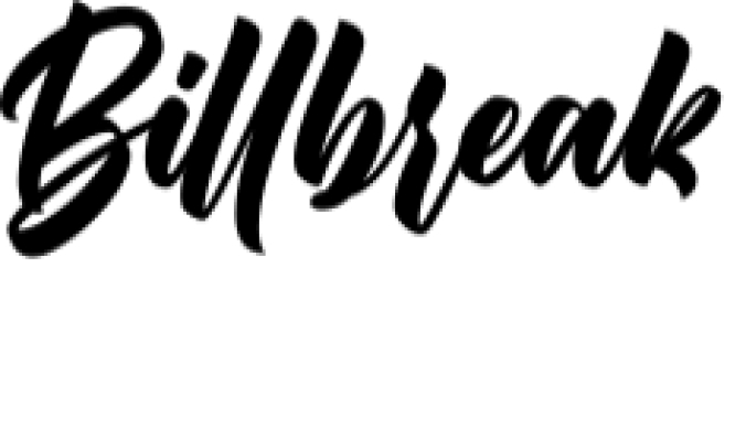 Billbreak Font Preview