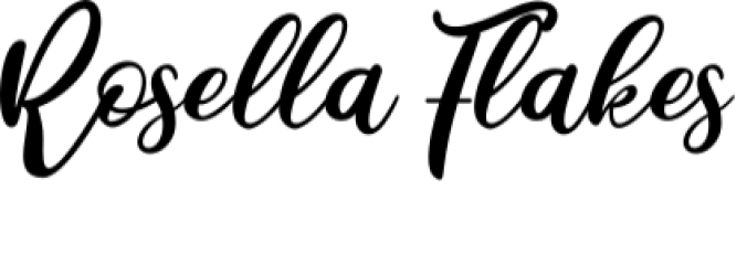 Rosella Flakes Font Preview