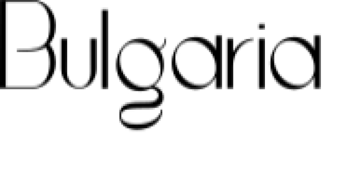 Bulgaria Font Preview