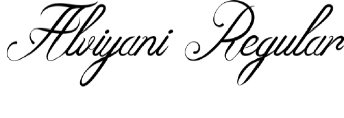 Alviyani Font Preview