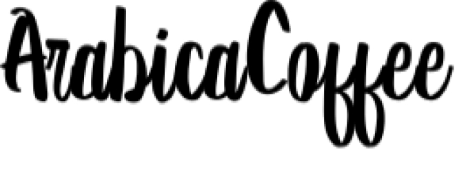 Arabica Coffee Font Preview