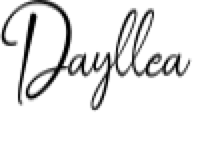 Dayllea Font Preview