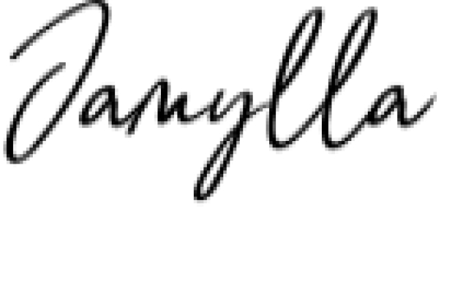 Jamylla Font Preview