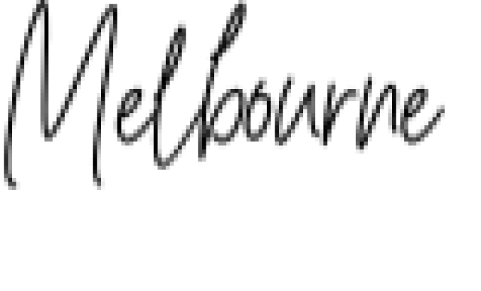 Melbourne Font Preview