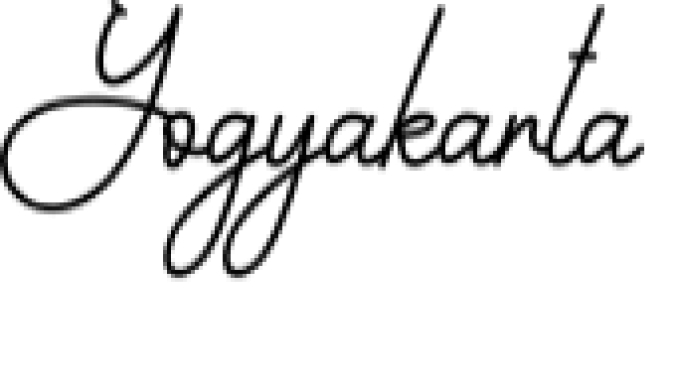 Yogyakarta Font Preview