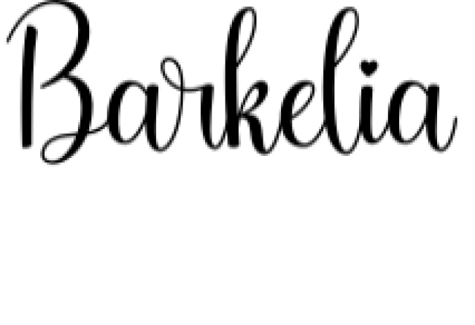 Barkelia Font Preview