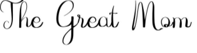 The Great Mom Font Preview