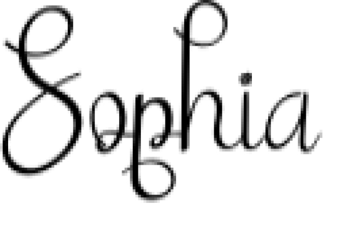 Sophia Font Preview