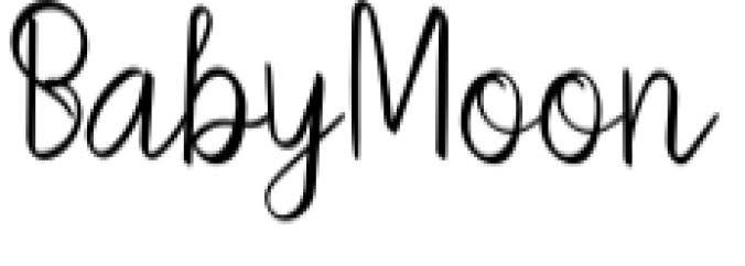 Baby Moon Font Preview